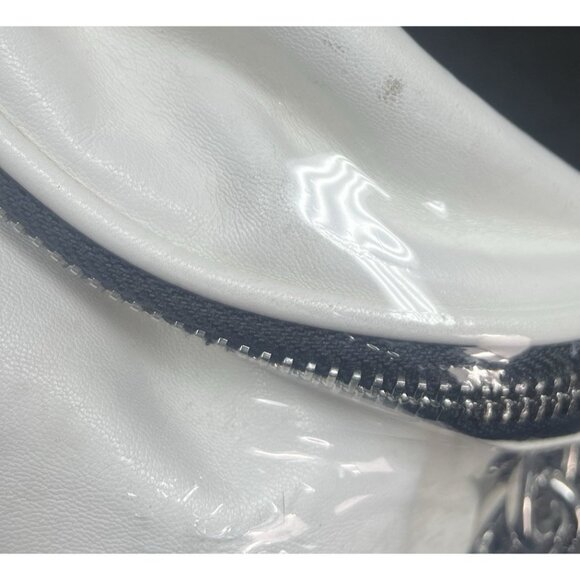 Like Dreams Multi Pocket Chain Fanny Pack White Medium New With Imperfections - Picture 9 of 9